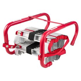VEVOR Fire Escape Ladder, 2-Story 13FT Retractable Emergency Fire Ladder, Lightweight Aluminum Alloy Safety Escape Ladders with Sturdy Polyester