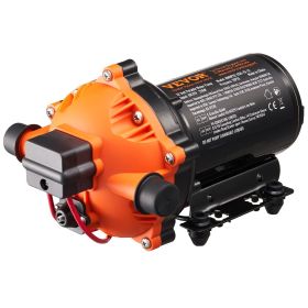VEVOR 12V Diaphragm Pump, 5 GPM (18.93 L/min), 5-Chamber 12V DC Water Pump with Automatic Pressure Switch 40-100 PSI Adjustable, 1/2'' MNPT Port