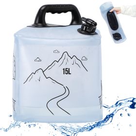 Deiris 4 Gallon Collapsible Water Container, BPA Free Camping Water Storage Containers, Water Storage Jug with Spigot, Leakproof for Camping, Sur