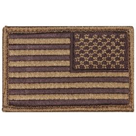 USA FLAG PATCHILVER GREY/BLACK FACE - 6 PA