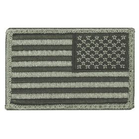 USA FLAG PATCHILVER GREY/BLACK FACE - 6 PAC