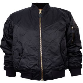 MA-1 FLIGHT JACKET (Option: 60-11BL BLACK XS)