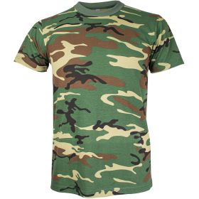 MENS SHORT SLEEVE T-SHIRT WOOD CAMO (Option: XXXL)