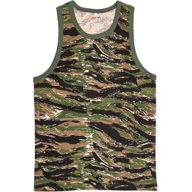 MENS TANK TOP TIGER STRIPE (Option: XXXL)