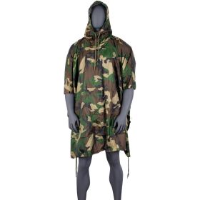 RIPSTOP PONCHO (Option: Woodland Camo)