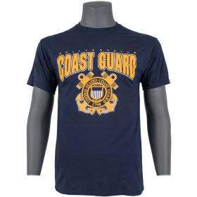 COAST GUARD T W/LOGO- NAVY (Option: Navy XXL)