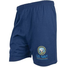 MEN'S NAVY RUNNING SHORT - U.S. NAVY LOGO (Option: U.S. Navy Logo XXL)