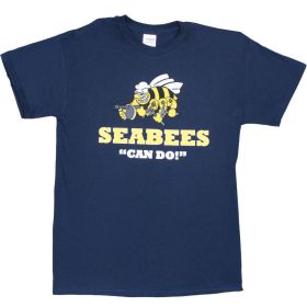 SEABEES "CAN DO" T-SHIRT NAVY (Option: Xl)