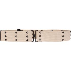 44" COTTON PISTOL BELT (Option: Khaki)
