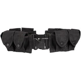 GI STYLE 10 POCKET CANVAS CARTRIDGE BELT (Option: Black)