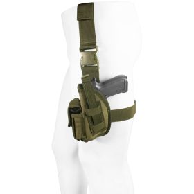 SAS TACTICAL LEG 4" HOLSTER (LEFT) (Option: Olive Drab)