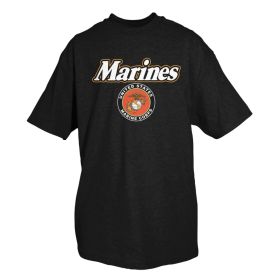 MARINE SEAL BLK T-SHIRT (Option: S)