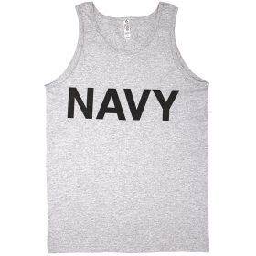 MENS TANK TOP GREY (Option: Navy Xl)