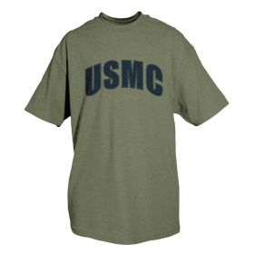 USMC T-SHIRT OD (Option: S)