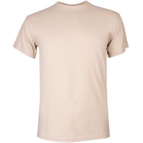 MEN'S S/S T-SHIRT SAND (Option: L)