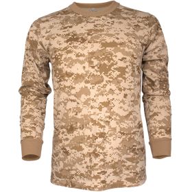 MENS LONG SLEEVE T-SHIRT DIGITAL DESERT (Option: M)
