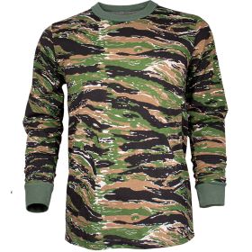 MENS LONG SLEEVE T-SHIRT TIGER STRIPE (Option: L)
