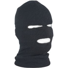 ACRYLIC 3 HOLE FACE MASK (Option: Black)