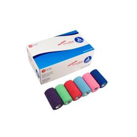 Dynarex Sensi Wrap Self Adherent Wrap - Rainbow (Option: 3 of Each Color 4"x 5 yards. 18/cs)