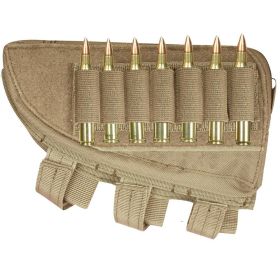 BUTT STOCK CHEEK REST - RIFLE (Option: Black)