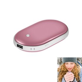 Portable Power Bank Rechargeable Pocket Warmer (Color: Rose Gold, Type: 5000mAh)