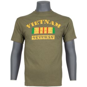 VIETNAM VETERAN T-SHIRT OD (Option: S)