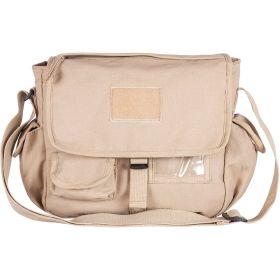 RETRO MESSENGER BAG W/USA EMBLEM (Option: Khaki)
