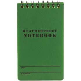 3" X 5" MILITARY STYLE WEATHERPROOF NOTEBOOK 6 PK (Option: Od)