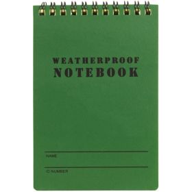 3" X 5" MILITARY STYLE WEATHERPROOF NOTEBOOK 6 PK (Option: Coy)